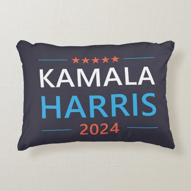 Cojín Decorativo Kamala Harris 2024 para el presidente (Anverso)