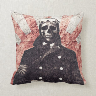 Cojín Decorativo Kamikaze del cráneo
