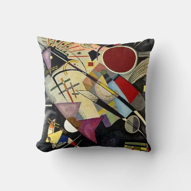 Cojín Decorativo Kandinsky - Acompañante negro (Anverso)