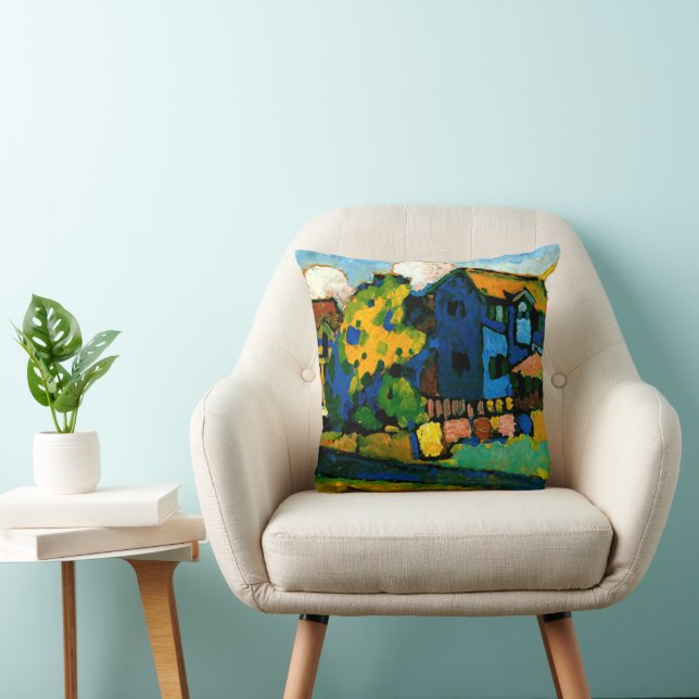 Cojín Decorativo Kandinsky - Blaues Haus Klein (Silla)