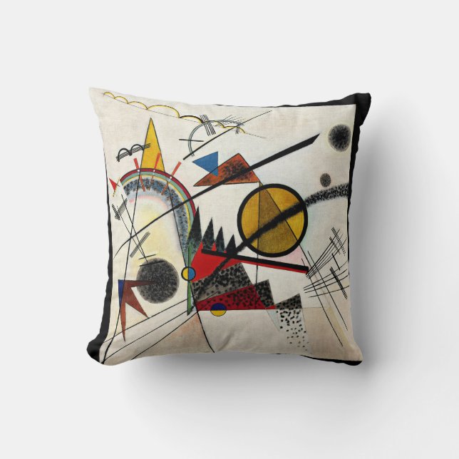 Cojín Decorativo Kandinsky - En la Plaza Negra (Anverso)