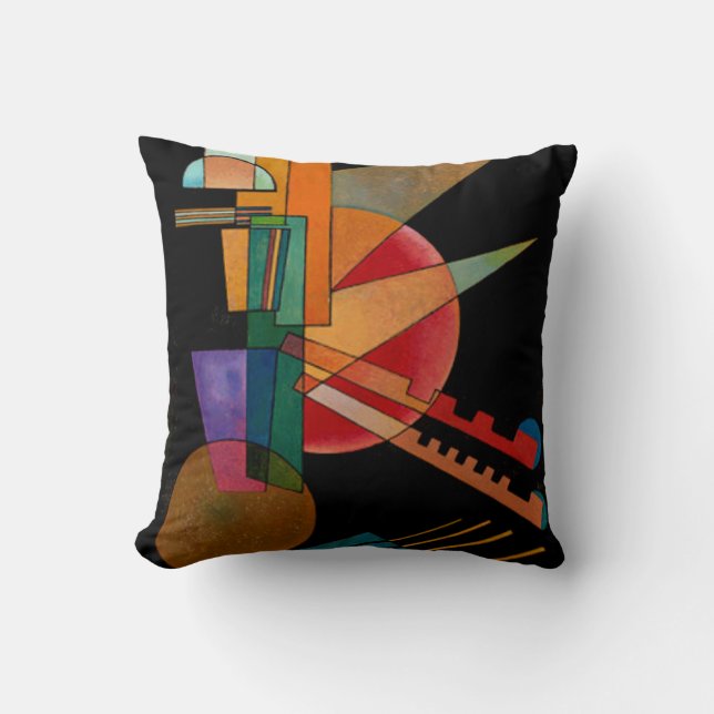 Cojín Decorativo Kandinsky - Interpretación Abstracta (Anverso)