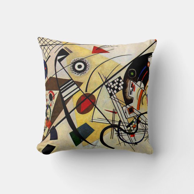 Cojín Decorativo Kandinsky - Línea transversal (Anverso)