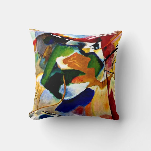 Cojín Decorativo Kandinsky - Pintura con Green Center (Anverso)
