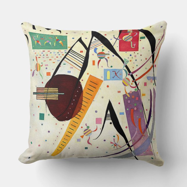Cojín Decorativo Kandinsky - Puntos negros (Anverso)
