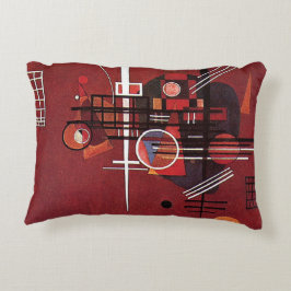 Cojín Decorativo Kandinsky - Rojo oscuro