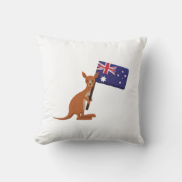 Cojín Decorativo kangaroo australia flag