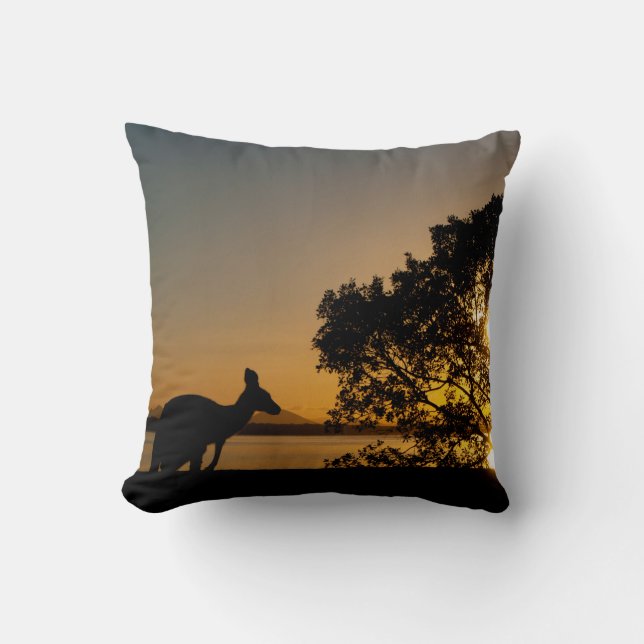 Cojín Decorativo Kangaroo Sunset (Anverso)