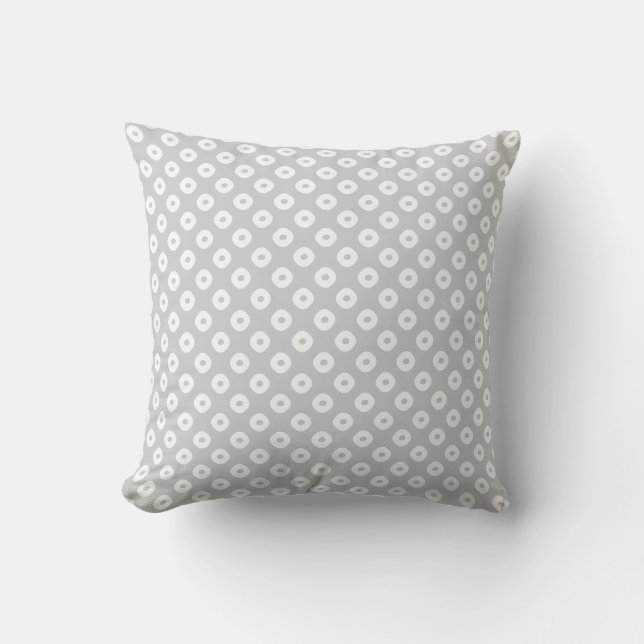 Cojín Decorativo "Kanoko" Fawn Spot Pattern White (Anverso)