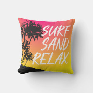 Cojín Decorativo Kapaa Sunset Hawaii Palm Tree Reversible