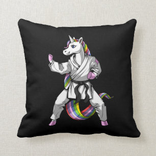 Cojín Decorativo Karate Ninja, Chica unicornio