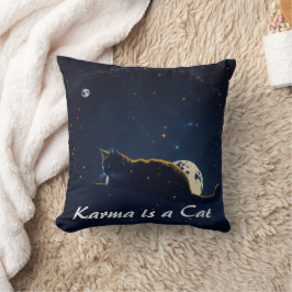 Cojín Decorativo Karma es un gato roneando en mi regazo