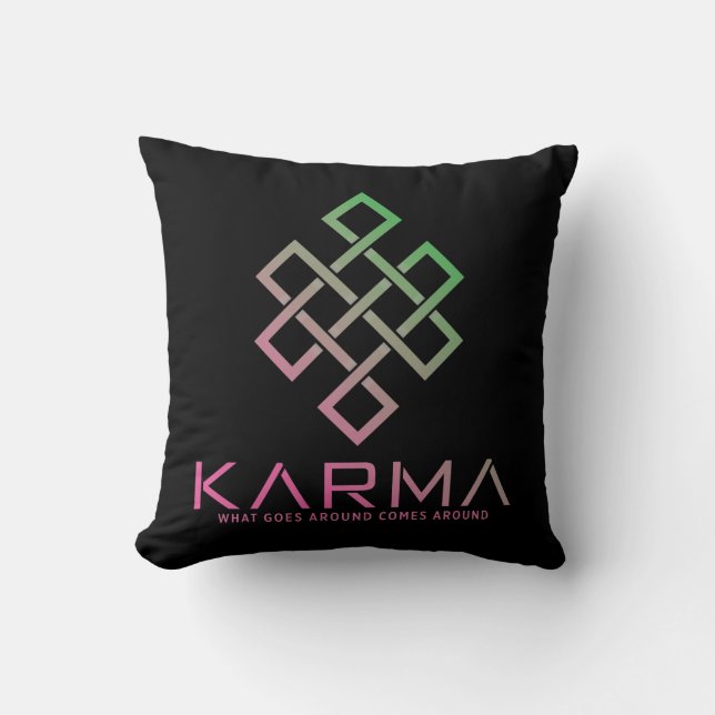 Cojín Decorativo Karma - Lo que sucede (Anverso)