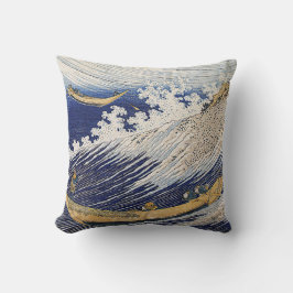 Cojín Decorativo Katsushika Hokusai. Olas del océano