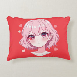 Cojín Decorativo Kawaii Anime Girl Valentine Sweatshirt