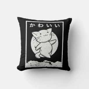 Cojín Decorativo Kawaii Cat Retro Style Anime