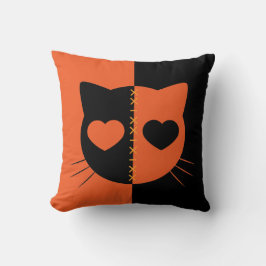 Cojín Decorativo Kawaii Creepy Cute Cat Halloween