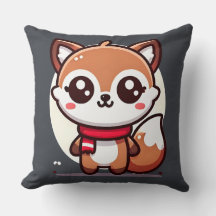 Cojín decorativo - Kawaii Fox