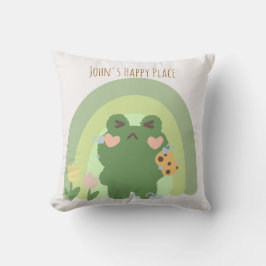 Cojín Decorativo Kawaii Frog Joy Pillow