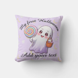 Cojín Decorativo Kawaii Ghost Halloween Pillow