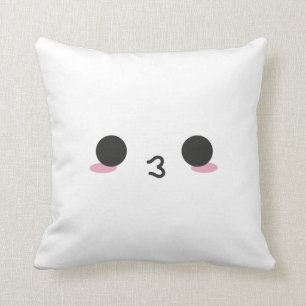 Cojín Decorativo Kawaii hace frente - a doble