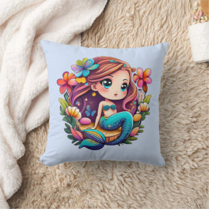 Cojín Decorativo Kawaii Mermaid