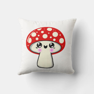 Cojín Decorativo Kawaii Mushroom