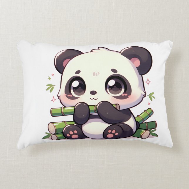 Cojín Decorativo Kawaii Panda Pillow (Anverso)