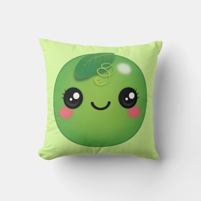 Cojín decorativo Kawaii Pea (Anverso)