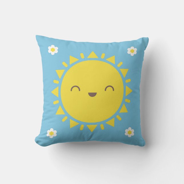 Cojín Decorativo Kawaii Sunny Days Reversible (Anverso)