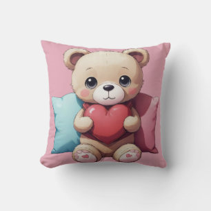 Cojín decorativo Kawaii Teddy Bear