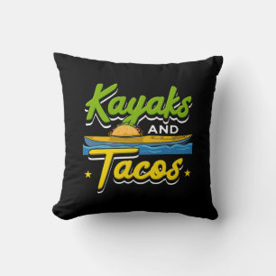 Cojín Decorativo Kayak - Kayaks y Tacos Funny Kayak