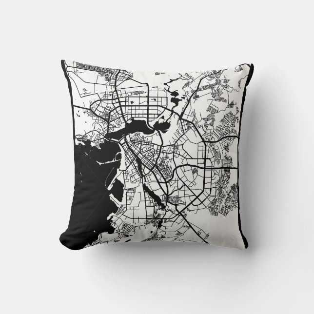 Cojín Decorativo Kazan Russia City Map (Anverso)