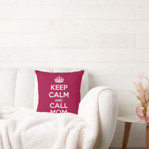 Cojín Decorativo Keep Calm and Call Mom