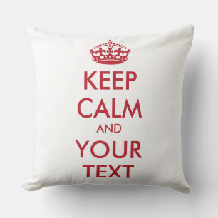 Cojín Decorativo KEEP CALM and YOUR TEXT