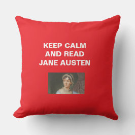 Cojín Decorativo Keep Calm, Read Jane Austen
