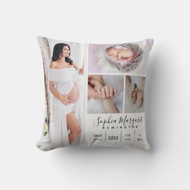 Cojín decorativo Keepsake de la familia Baby Girl (Anverso)