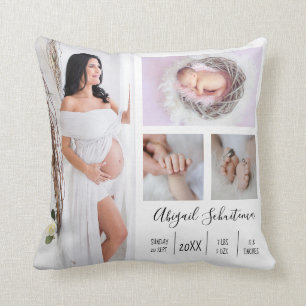 Cojín decorativo Keepsake foto bebé durante el e