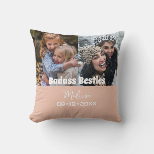 Cojín Decorativo Keepsake moderno personalizado Foto de amigo