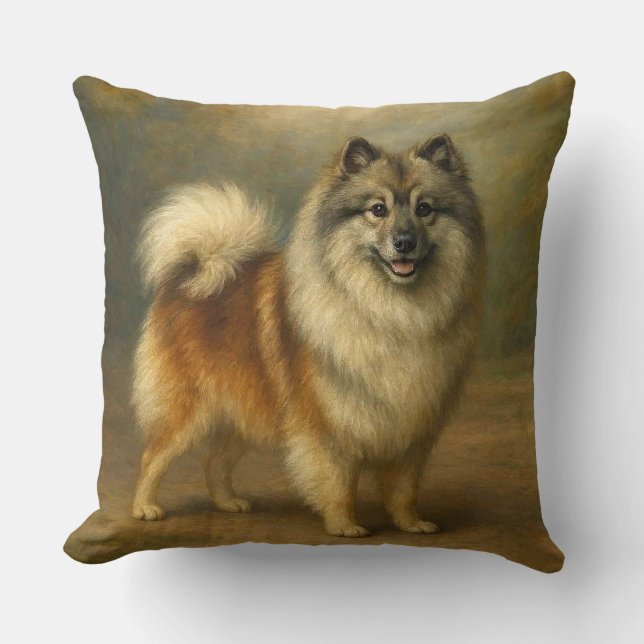Cojín Decorativo Keeshond (Anverso)