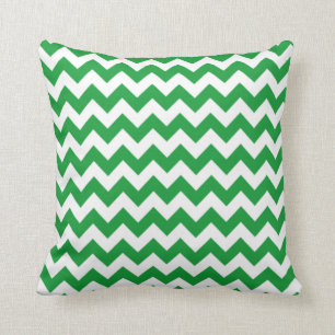 Cojín Decorativo Kelly Green Chevron Stripes