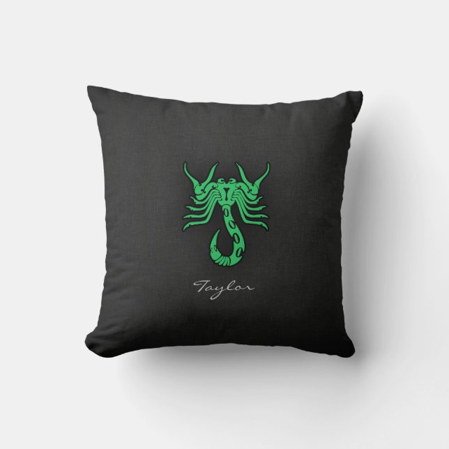 Cojín Decorativo Kelly Green Scorpio (Anverso)