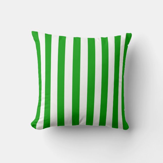 Cojín Decorativo Kelly Green Stripe (Anverso)