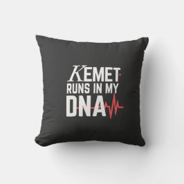 Cojín Decorativo Kemet Corre en Mi ADN | 
