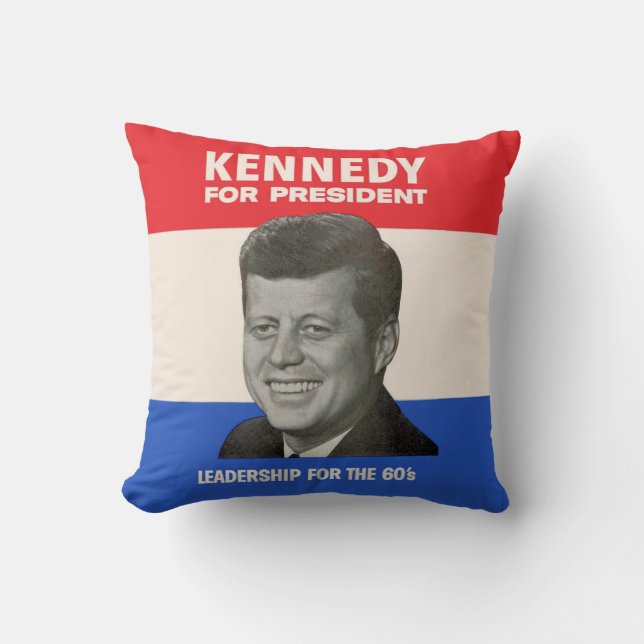 Cojín Decorativo Kennedy por el Presidente (Anverso)