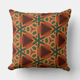 Cojín Decorativo Kente Geometrics Kwanza Afrocéntrico