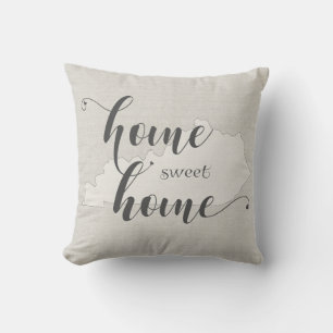 Cojín Decorativo Kentucky - Hogar Dulce Hogar aspecto de arpillera