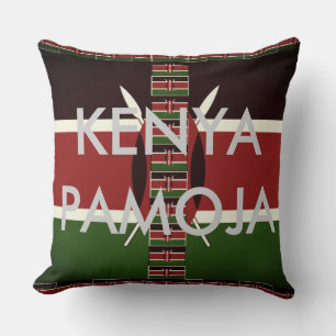 Cojín Decorativo Kenya Somos más fuertes juntos: Kenya Pamoja