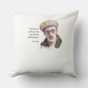 Cojín Decorativo Kerr/London James Joyce & "Dios habló" cita