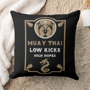 Cojín Decorativo Kickboxer Muay Thai Deporte